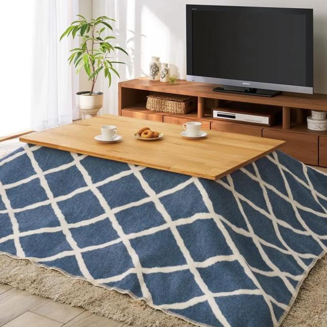 ウイスキー蒸留所から再利用された樽材オーク天然木こたつ 80×80cm こたつ こたつテーブル 611406