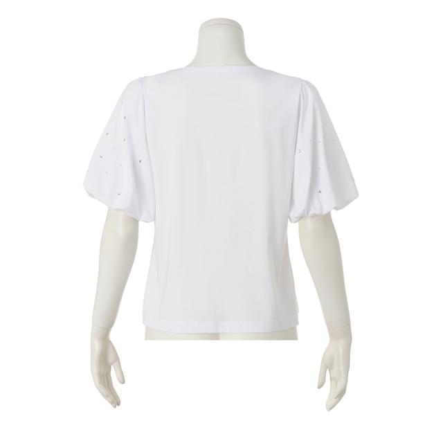 UVカット 接触冷感 ラインストーン使い バルーン袖 Tシャツ 機能性ウェア 雑貨 インナー 189801_7