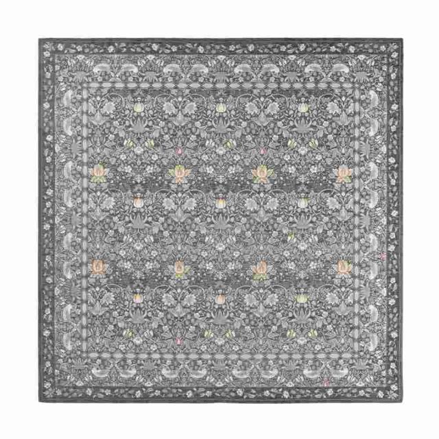 ≪約200×200cm≫ ベルギー製モリスデザインスタジオ ゴブラン織ラグ〈いちご泥棒〉 カーペット ラグ マット 絨毯 602352_9