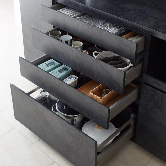 パモウナ社製】システム収納 扉＋引き出し収納庫