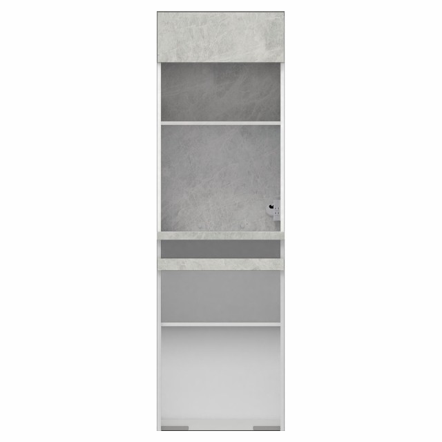 Shur/シュル ハイグレードダイニングシリーズ（石目柄） サイドボード ハイ 高さ197.5cm 上下オープン収納 幅60cm奥行50cm　パ… H55754の通販は