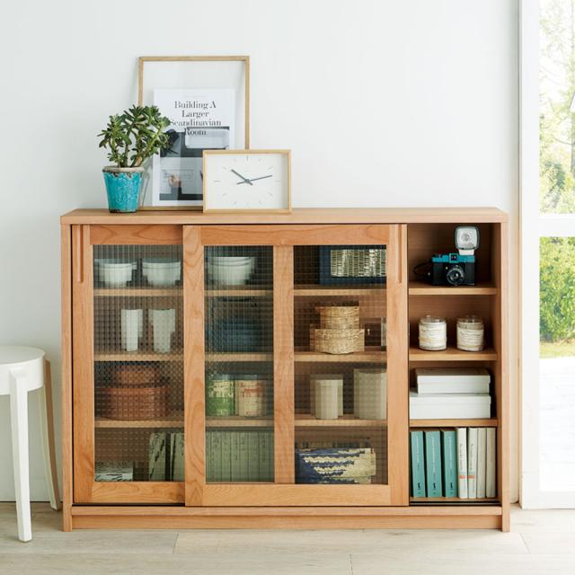 Pippi/ピッピ カウンター下収納庫 引き戸 幅120奥行23cm キッチン収納