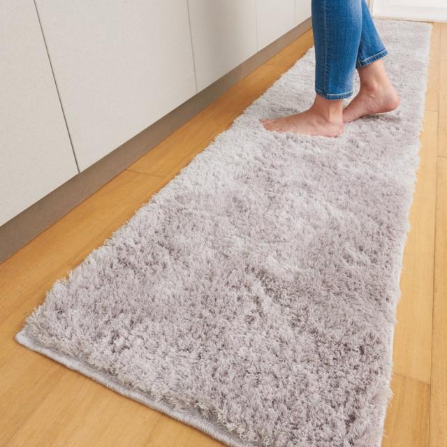 ≪約50×210cm≫ コスモトロン（R）使用 ふわふわ抗菌防臭・吸水速乾キッチンマット カーペット ラグ マット キッチンマット 654914