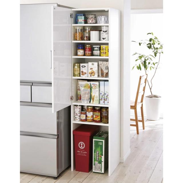 ［幅40奥行47.5cm］ 下段オープンすき間収納庫 日本製 【ゴミ箱上活用】 キッチン収納 キッチンストッカー 隙間収納 630204