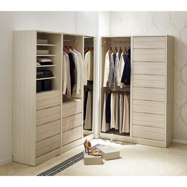 衣類収納 ワードローブ クローゼット Vises/ヴィセス オープンワードローブ 幅60cm ハンガー2段 H75820の通販は