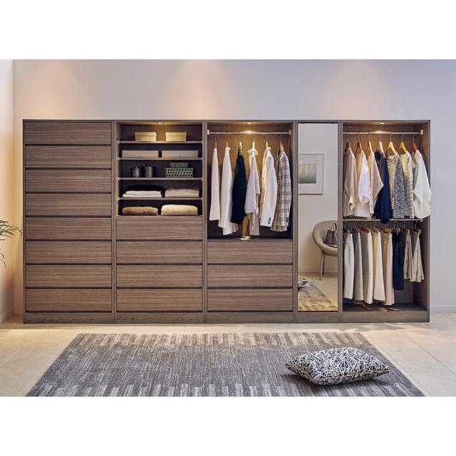 衣類収納 ワードローブ クローゼット Vises/ヴィセス オープンワードローブ 幅60cm ハンガー2段 H75820の通販は