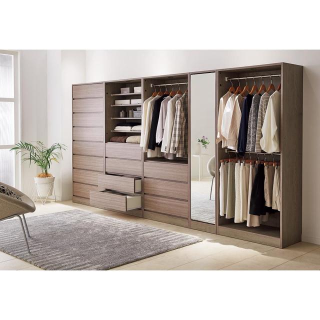 衣類収納 ワードローブ クローゼット Vises/ヴィセス オープンワードローブ 幅60cm ハンガー2段 H75820の通販は