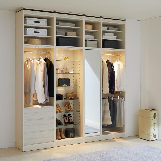 衣類収納 ワードローブ クローゼット Vises/ヴィセス オープンワードローブ 幅60cm ハンガー2段 H75820の通販は