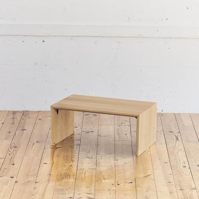 【国産】Slim すっきり折りたたみ可能なデスク 幅75cm 机 ロー H84026