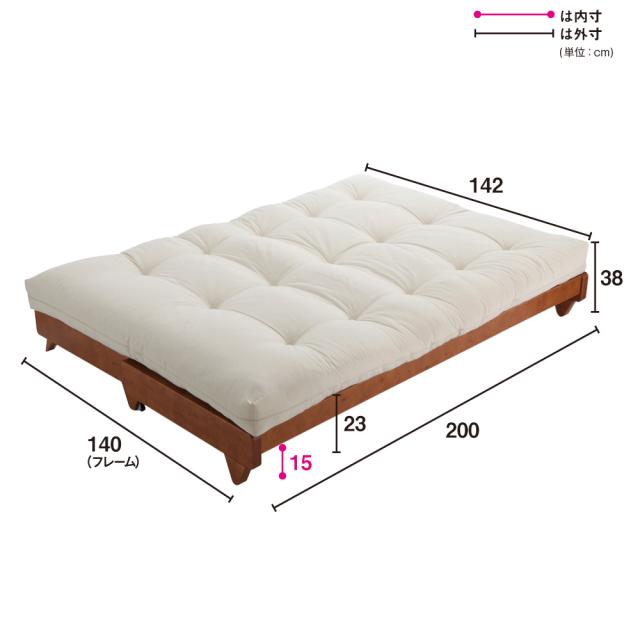 ヨーロッパ製ソファベッド Karup カーラップ（ブラウン・ダーク