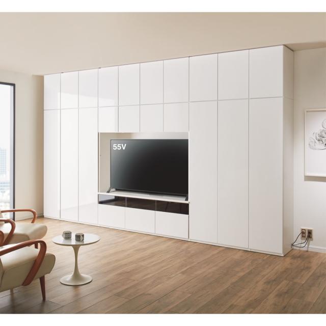 テレビ台 テレビボード 壁面収納テレビ台 壁面収納テレビ台 幅180cm ハイタイプ 【生活感を隠すリビング壁面収納】 530624の通販は