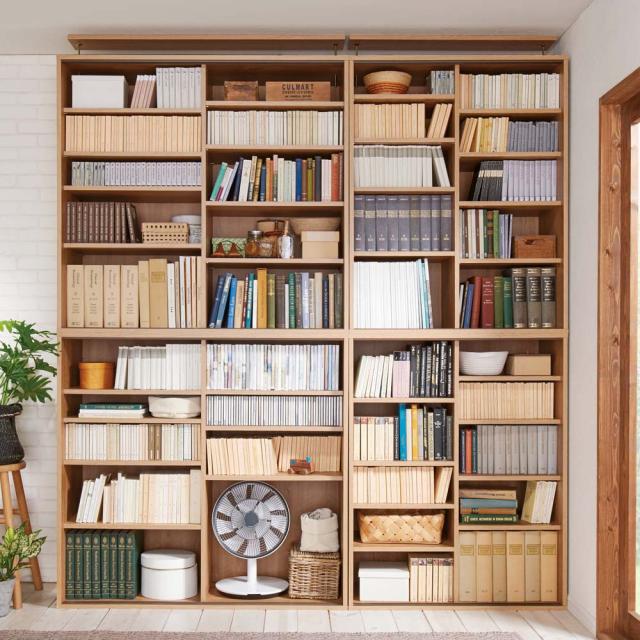 大量収納が自慢の引き戸式本棚 幅120本体高さ114cm 奥行40cm 本棚