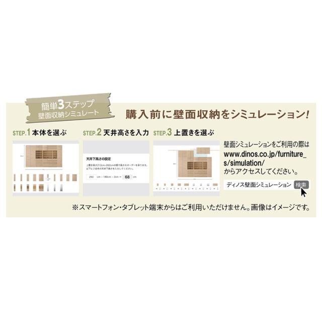 奥行44cm 生活感を隠すリビング壁面収納シリーズ 収納庫 扉タイプ 幅80cm 壁面収納 システム収納 リビング壁面収納 631303_6