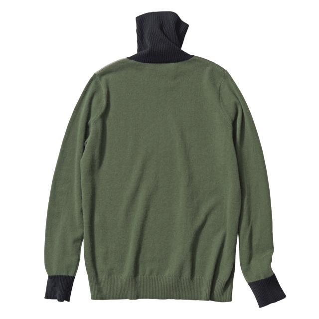 カシミヤニット 迷彩 ジャカード プルオーバー ニット セーター ニット