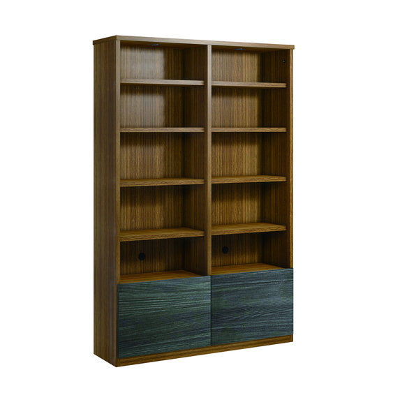 コレクションケース ディスプレイラック K´astani/カスターニ バイカラーコレクション本棚 本体 奥行35cm・幅117.5 高さ180cm H56833の通販は 99,900円