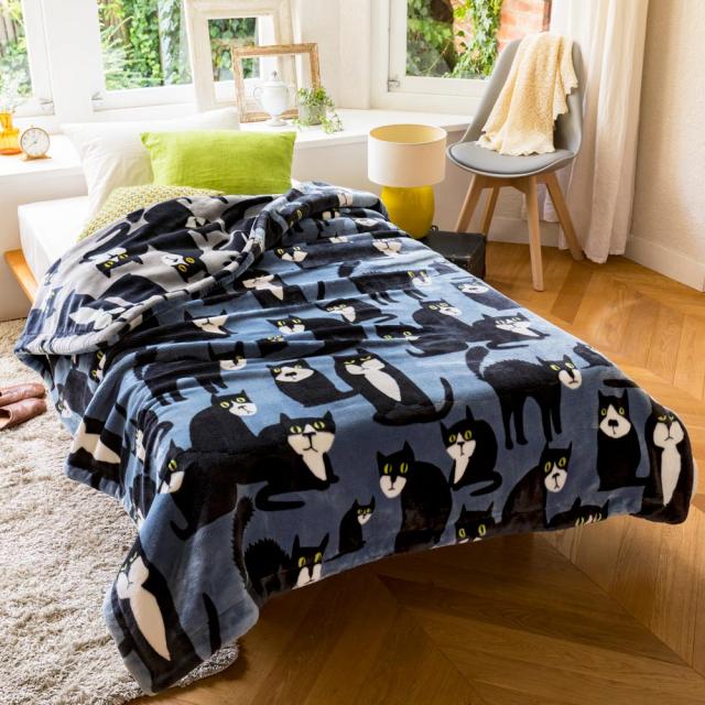 Finlayson/フィンレイソン スポットザドッグ リバーシブル毛布 シングル 614607