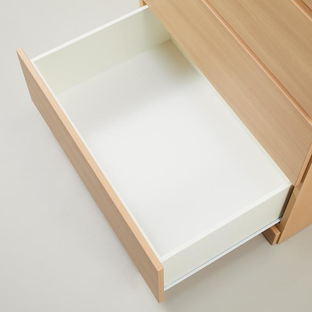 お部屋の天井構造を考慮した壁面ワードローブ タワーチェスト 幅60高さ140cm（低い梁下に） 衣類収納 タンス 644215_5