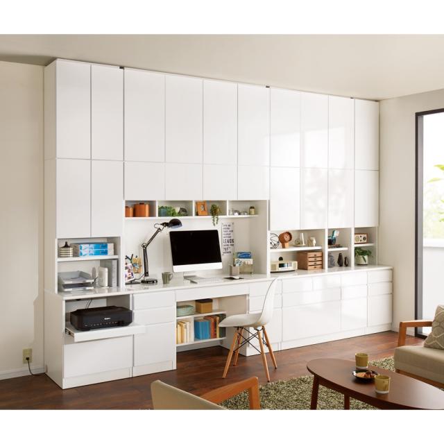 書斎壁面収納シリーズ 収納庫 扉オープンタイプ 幅58cm 本棚 ラック