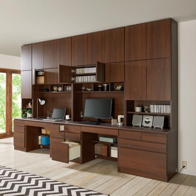 書斎壁面収納シリーズ 収納庫 扉オープンタイプ 幅58cm 本棚 ラック