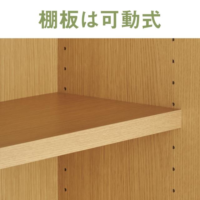 書斎壁面収納シリーズ 収納庫 扉オープンタイプ 幅116.5cm 本棚 ラック シェルフ CD DVDラック 588351_7