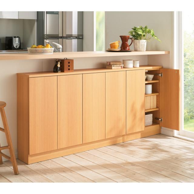 【完成品】リビングブックキャビネット 幅115.5奥行35高さ80cm 本棚 ラック シェルフ ブックシェルフ 書棚 628147_9