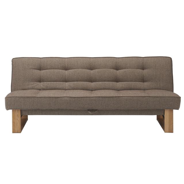 ソファ ファブリックソファ ツイード調ソファベッド ハイバック ［国産］ H51903の通販は