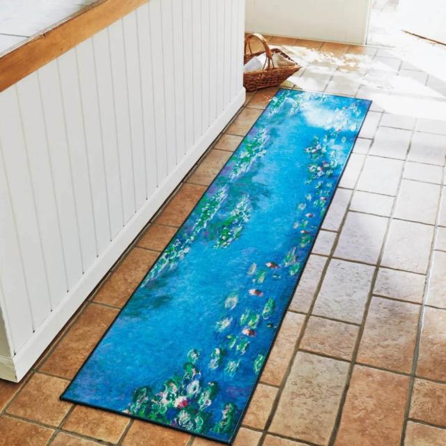 ≪約50×180cm≫ 世界の名画モチーフプリントロングマット カーペット ラグ マット キッチンマット 626055_2