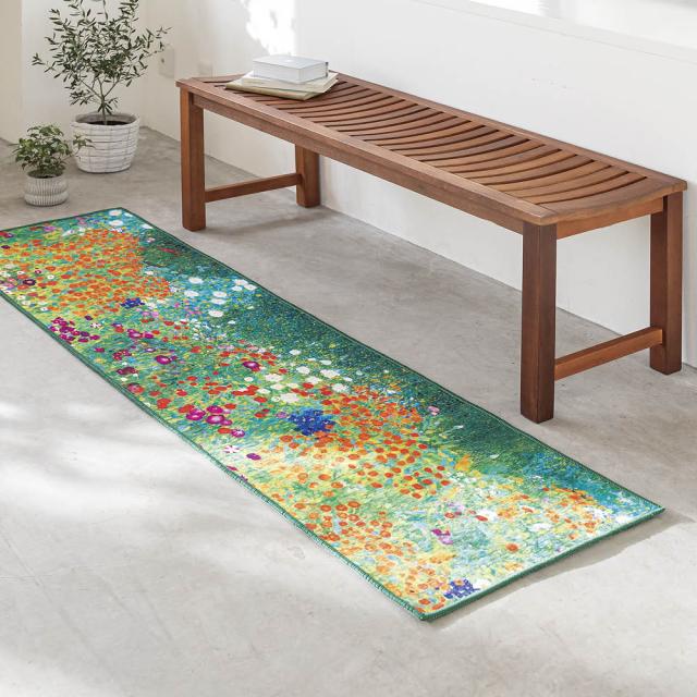 ≪約50×240cm≫ 世界の名画モチーフプリントロングマット カーペット ラグ マット キッチンマット 626056