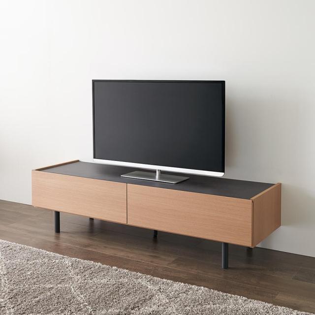 石目調天板テレビ台 幅150高さ40cm 【Boulder/ボルダーシリーズ】 テレビ台 テレビボード ローボード H83914_5