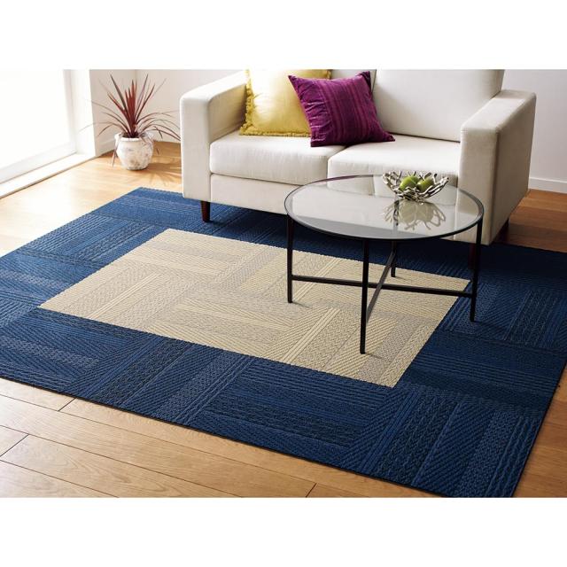 カーペット ラグ タイルカーペット タイルマット ジョイントマット ≪お得な同色64枚組≫ ニット柄タイルマット/タイルカーペット H73108の通販は