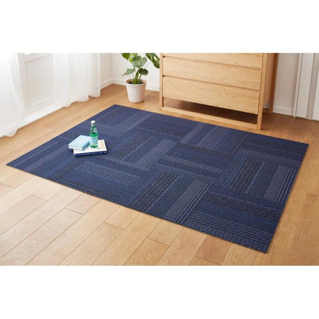 カーペット ラグ タイルカーペット タイルマット ジョイントマット ≪お得な同色64枚組≫ ニット柄タイルマット/タイルカーペット H73108の通販は