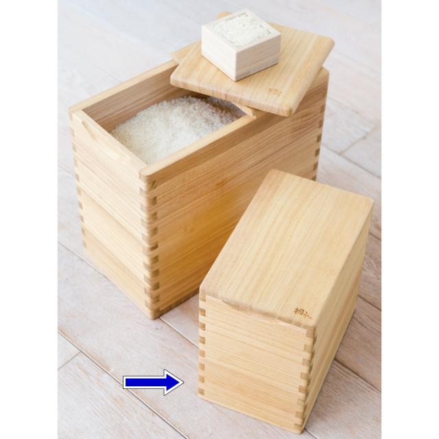 イシモク「桐子モダン」 桐の米びつ 5kg 米びつ ライスストッカー 967711_2