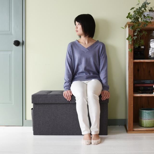 収納付きスツール ダブル 椅子 チェア ベンチ 967936_1