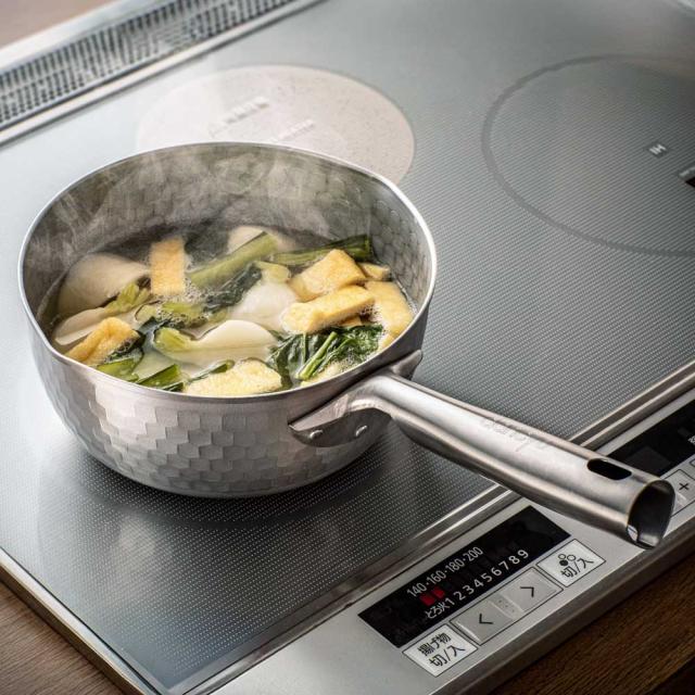 ≪3点セット≫ IHでもガスでも使えるステンレス雪平鍋 鍋 フライパン