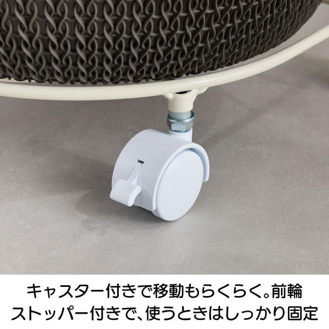 CURVER/カーバー ニット調ランドリーワゴン＋バスケットセット（ラウンド用ワゴン3段＋ラウンドタイプ×3個） ランドリー 622005_5