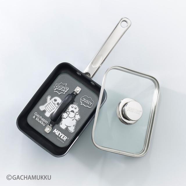 ≪ガチャピン・ムックVer≫ MEYER/マイヤー ふた付きエッグパン+プレス特別セット 調理 食器 AR2882_1