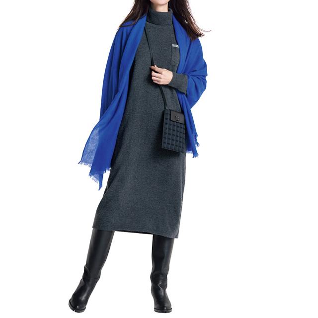 ラインデザイン タートルネック ニットワンピース ファッション ワンピース PC5573