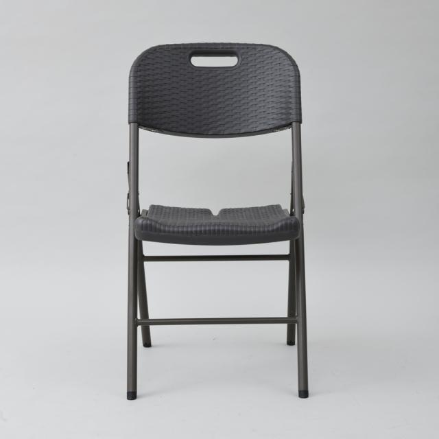 ガーデンファニチャー 折りたたみ作業台シリーズ ラタン調4点セット（テーブル＋チェア2脚＋ベンチ） G80716の通販は