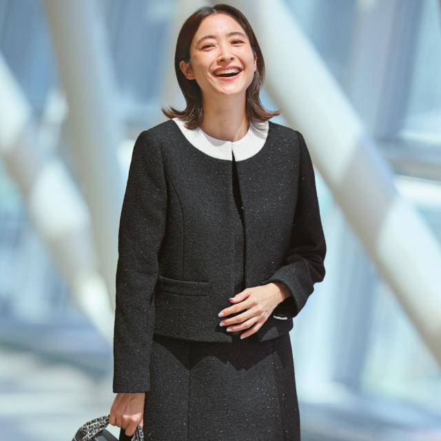 ジャケット ツイードジャケット 尾州産 ラメリングツイード バイカラーシリーズ ジャケット 324801の通販は 22,126円