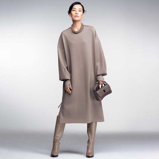 maje マージュ Retalo ロゴボタン ウールコンボ ツイード ワンピ maje (マージュ) WHITE BUTTONED TWEED DRESS ワンピース（maje