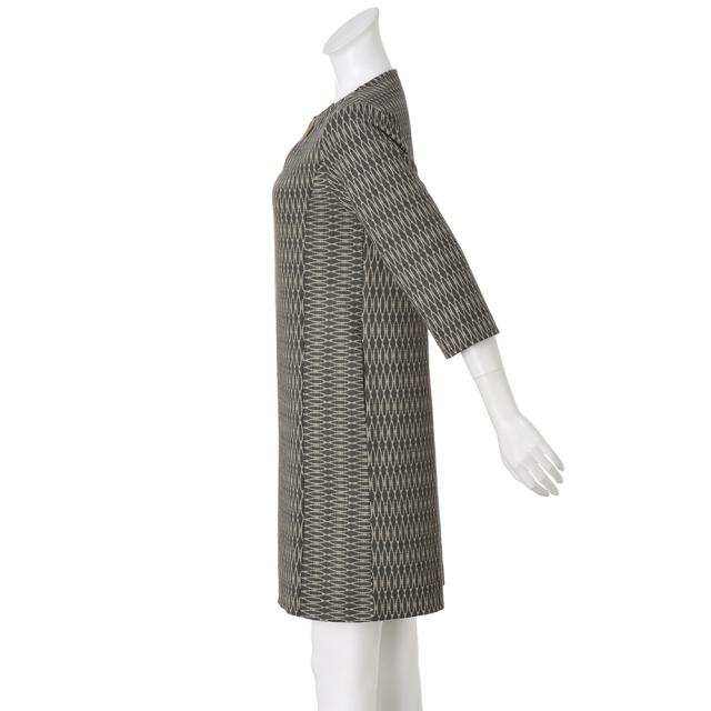 AMETHIST/アメジスト 金具付き幾何学柄 ワンピース（イタリア製