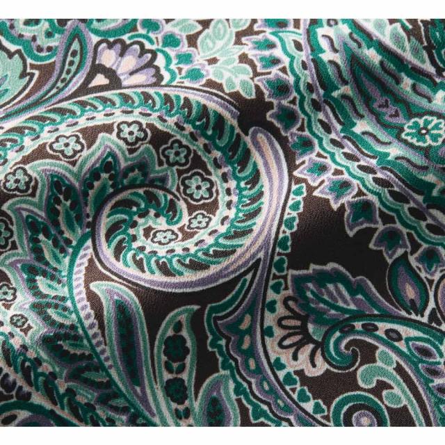 ビンダ社 ペイズリープリント タックスカート ファッション スカート