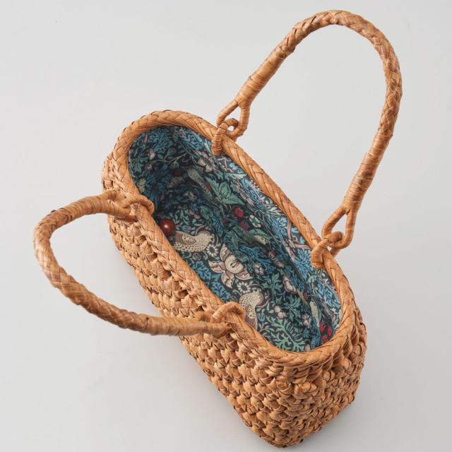 Fabric by ベストオブモリス山葡萄のかごバッグ【六角花編みラウンド