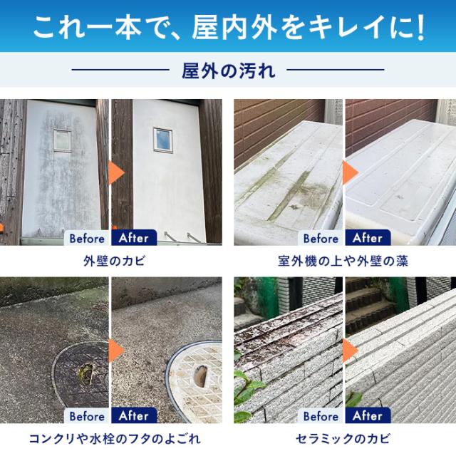 カビ取りスプレー 強力 カビ取り剤 洗浄剤 カビ 除菌 プロのハウスクリーナーが使う業務用住宅洗浄剤 BeO ビーオ お得な2本セット AR2516_9