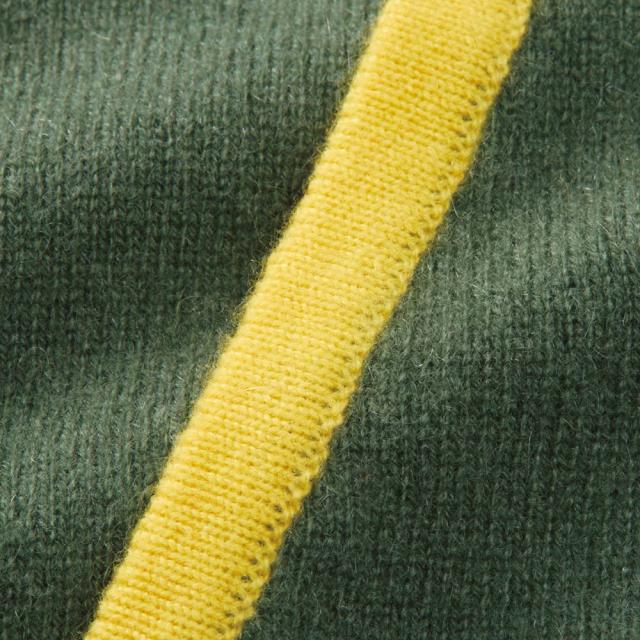 カシミヤニット 配色 パーカー パーカー スウェット トレーナー A28203