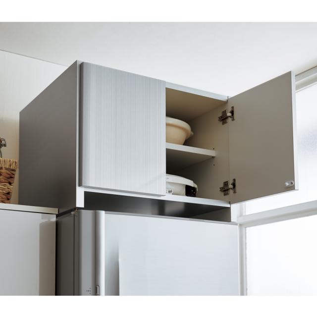 キッチン 家電 キッチン収納 水切り キッチン小物収納 家具 収納 食器棚 光沢仕上げ冷蔵庫上置き 奥行55高さ45 5cm の通販はau Pay マーケット ディノス Au Pay マーケット店