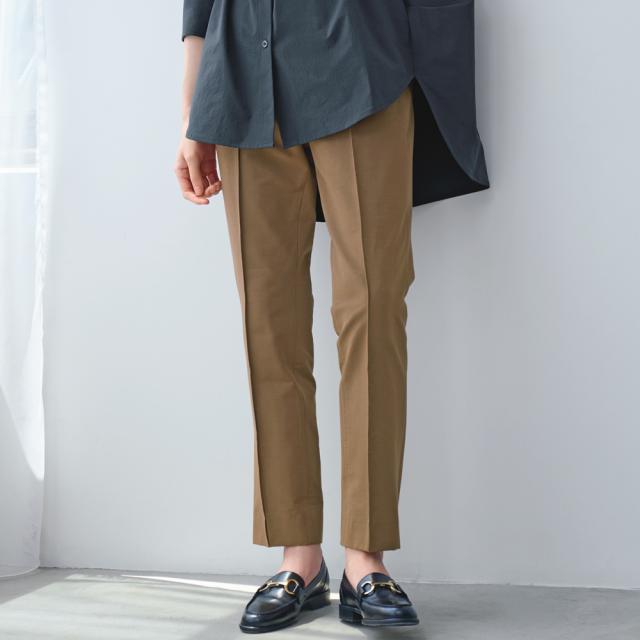 ウエストゴム ストレッチシガレットパンツ パンツ イージーパンツ 120702