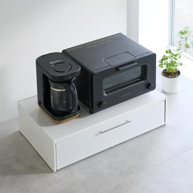 カセットコンロも収納できるトースターラック 幅60cm（引き出し1段） キッチン収納 キッチンカウンター上収納 H82325_1