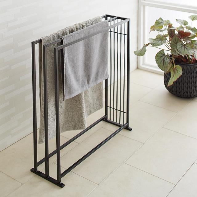 バス用品 トイレ用品 タオルハンガー タオル掛け Hanji/ハンジ タオルハンガー 3連 幅66.5cm 奥行21.6cm 高さ71cm H74724の通販は