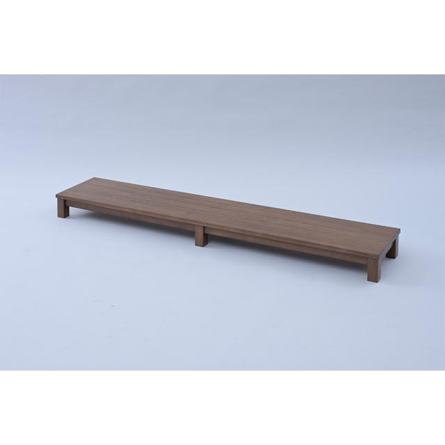 ≪幅150cm≫天然木玄関ふみ台（ロータイプ） 生活雑貨 便利グッズ ステップツール 968007